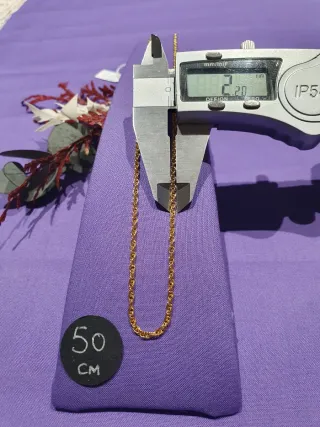 Cordon MACIZO Oro 18kl 50cm. Y 60cm