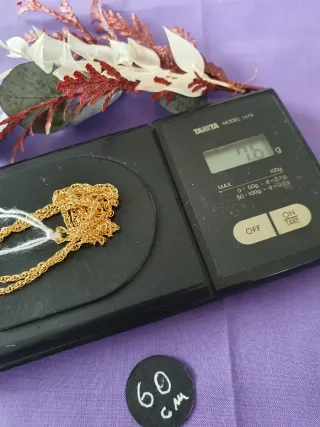 Cordon MACIZO Oro 18kl 50cm. Y 60cm