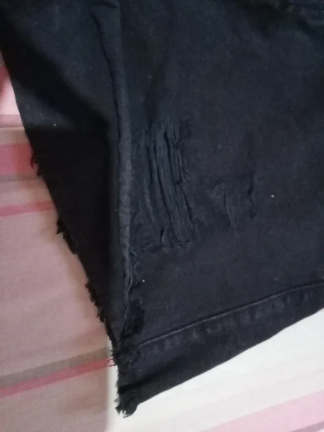 Pantalón corto negro mujer T40