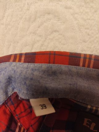 Camisa El Ganso cuadros roja y azul