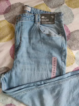 Pantalones vaqueros Mom Jean High Rise talla 46