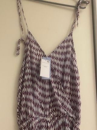 Mono corto Women'secret morado y blanco