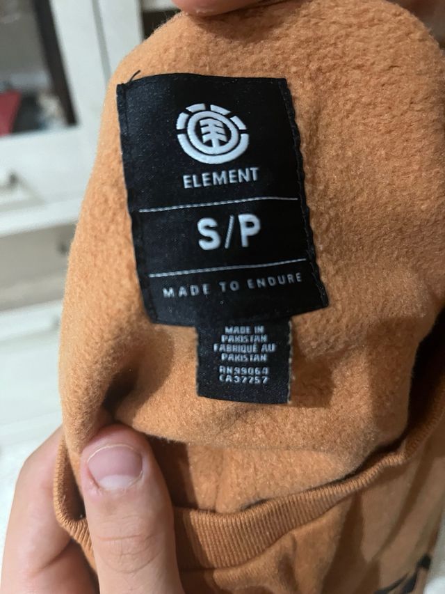 Sudadera Element Marrón