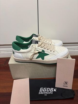 Golden Goose Hombre Verde Blanco