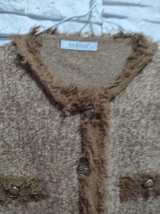 Cárdigan Beige y Marrón Talla Única