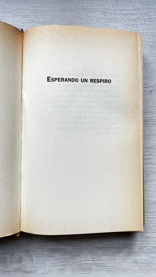 Esperando un respiro