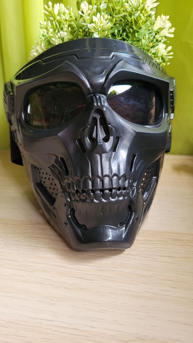 Biker integrale Skull Black