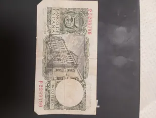 Billete 5 Pesetas Banco de España 1954