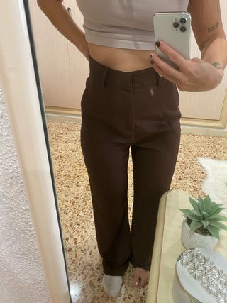 Pantalón de vestir marrón