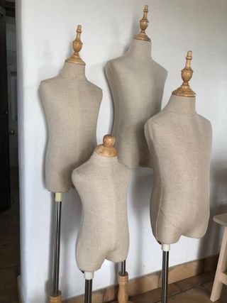 Maniquíes de medio cuerpo (Set de 4)