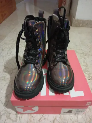Botas niña holográficas talla 32