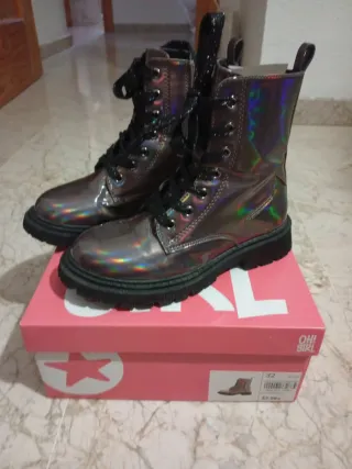 Botas niña holográficas talla 32