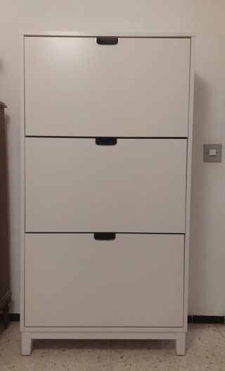 Scaffale scarpiera Ikea bianco a 3 scomparti