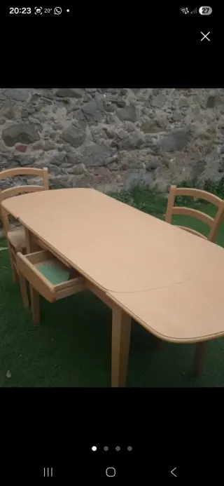 Mesa extensible madera comedor/cocina