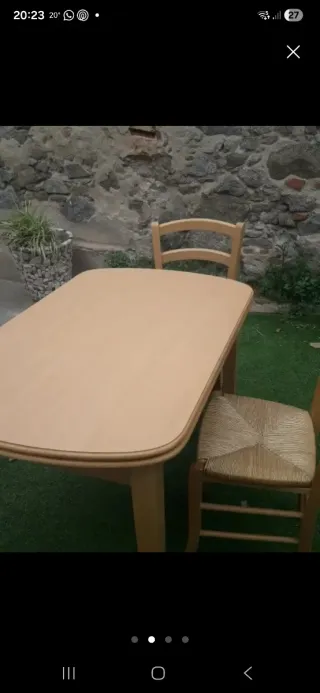 Mesa extensible madera comedor/cocina