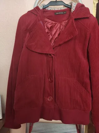 Chaqueta de pana TALEYO granate XL