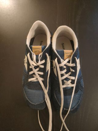 Deportivas Saucony niño azul y blanco