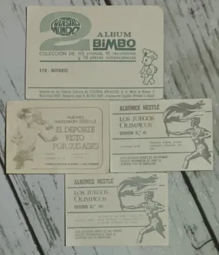 Colección Cromos Nestlé y Bimbo Deportes