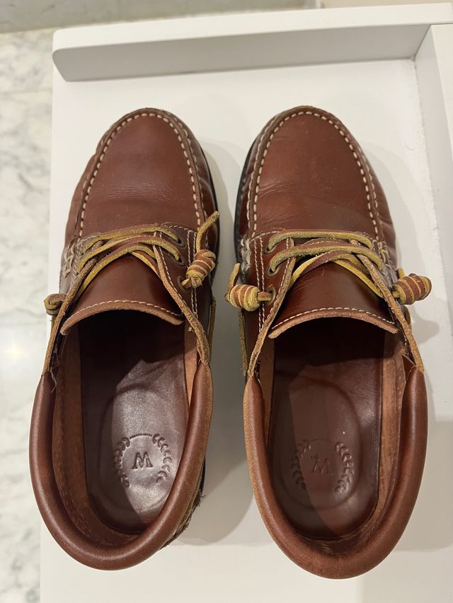 Náuticos de piel marrón talla 35. Marca Winner