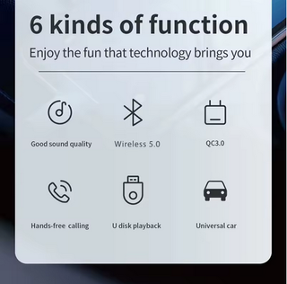 Transmisor FM Bluetooth coche PD20W QC3.0