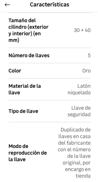 Bombín Cerradura Seguridad Amig + Llaves