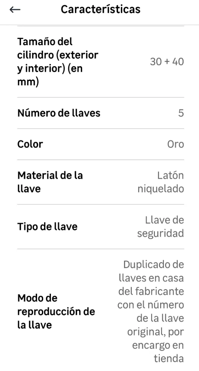 Bombín Cerradura Seguridad Amig + Llaves
