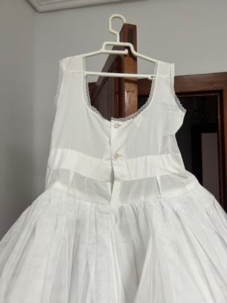 Cancán Fallera Niña Blanco (8-10 años)
