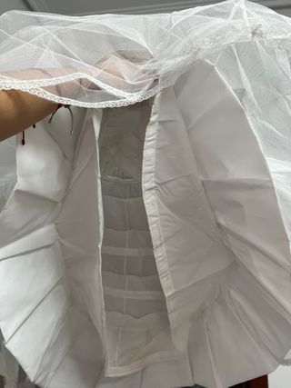Cancán Fallera Niña Blanco (8-10 años)
