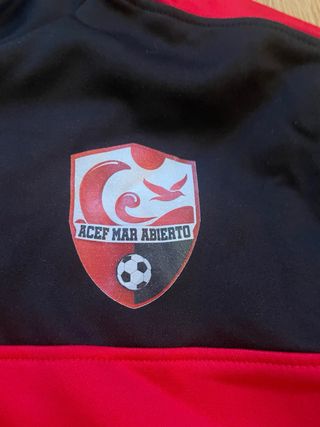 Sudadera Joma Mar Abierto Negra y Roja