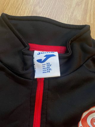 Sudadera Joma Mar Abierto Negra y Roja