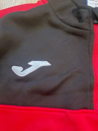 Sudadera Joma Mar Abierto Negra y Roja