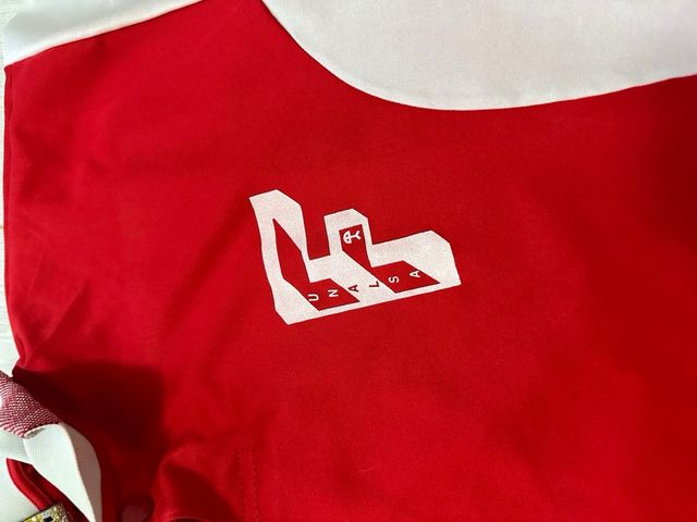 Camiseta Fútbol Vintage Joma Roja y Blanca Almería