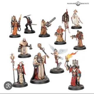 Kill Team Santificadores con cartas y marcadores