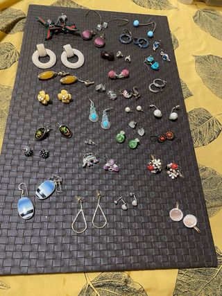 Lotes Bisuteria Vintage Anillos Pendientes