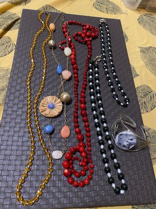 Lotes Bisuteria Vintage Anillos Pendientes