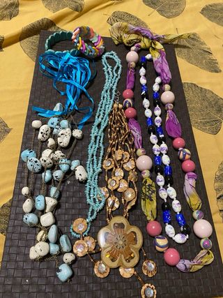 Lotes Bisuteria Vintage Anillos Pendientes