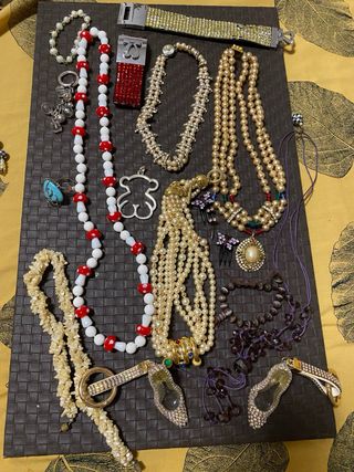Lotes Bisuteria Vintage Anillos Pendientes