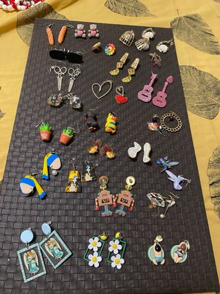 Lotes Bisuteria Vintage Anillos Pendientes