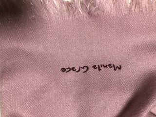 Sciarpa donna rosa e viola con glitter