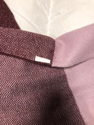 Sciarpa donna rosa e viola con glitter