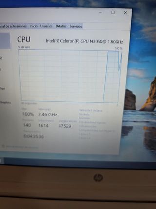 Ordenador portátil HP INTEL inside 