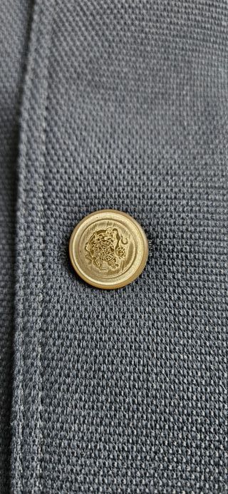 Americana Zara Azul Marino con Botones Dorados