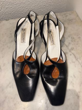 Zapatos de vestir piel negros talla 39