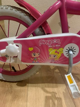 Bicicleta infantil Pin y Pon rosa 14”