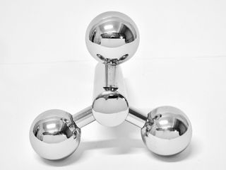 Vaso Tubular Cromado Space Age Anos 70