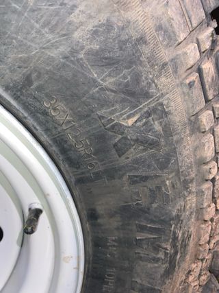 Ruedas 35/12.5/16 4x4