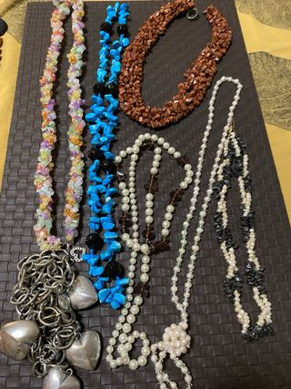 Lote Bisutería Vintage Colgantes y Pendientes