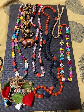 Lote Bisutería Vintage Colgantes y Pendientes