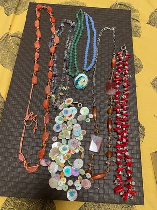 Lote Bisutería Vintage Colgantes y Pendientes