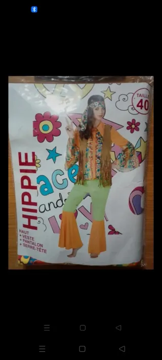 Disfraz Hippie Talla 40